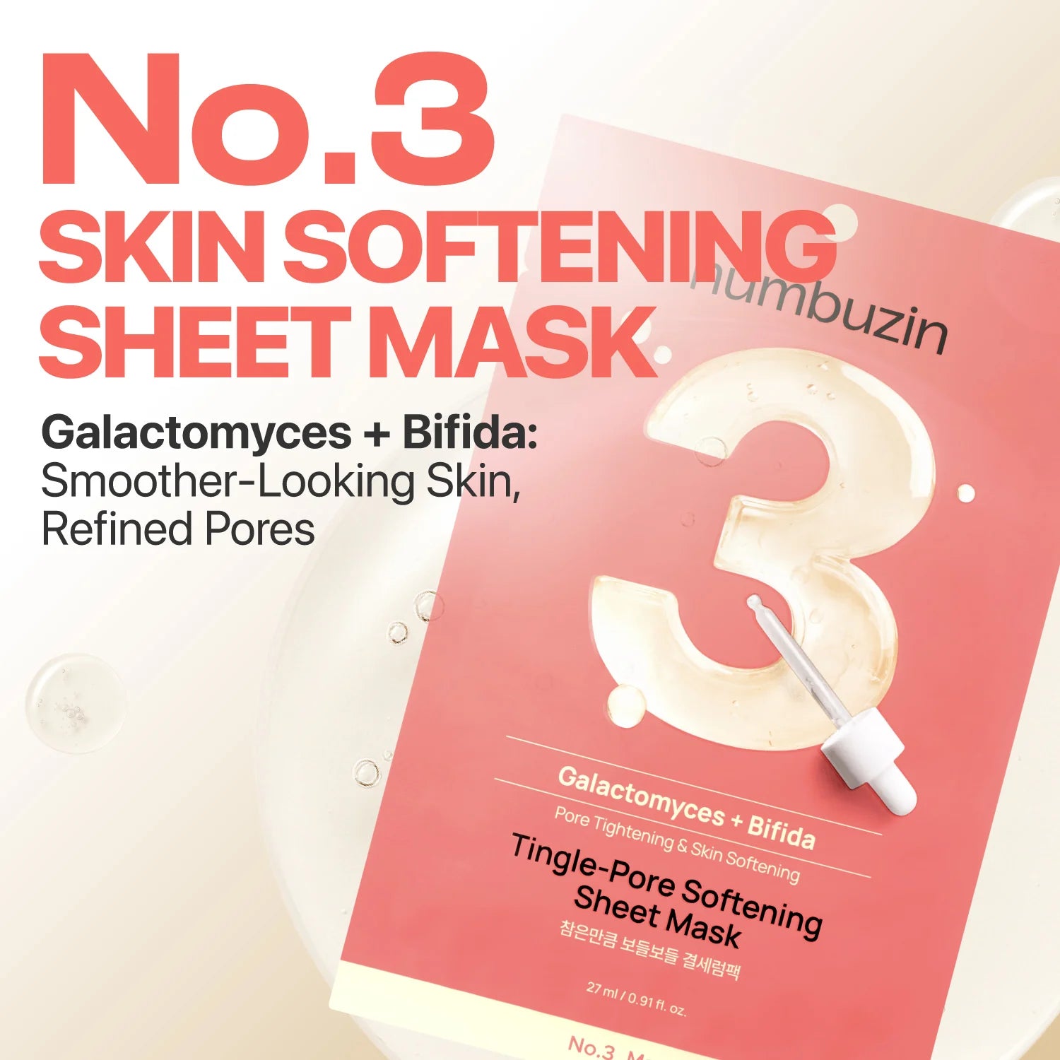 Numbuin No3 Tingle Pore Softening Sheet Mask 2