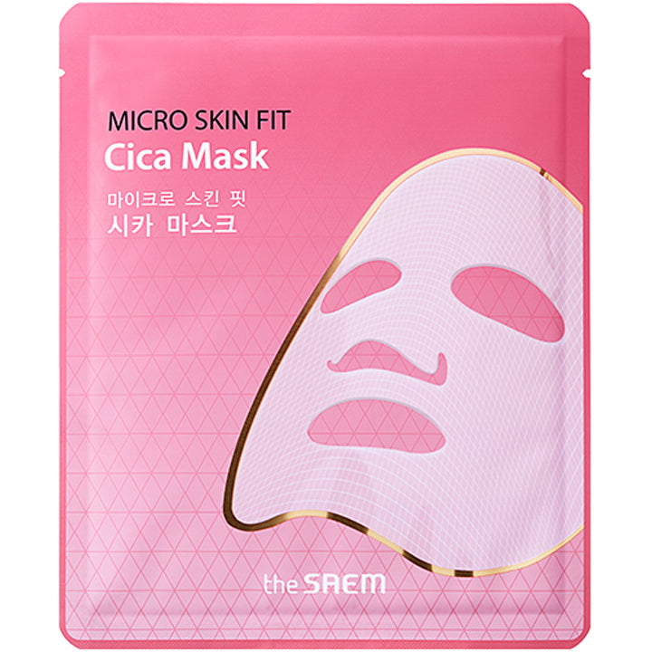 The SAEM Micro Skin Fit Cica Mask with Madecassoside, Centella Asiatica for moisture
