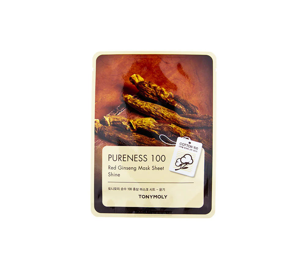 Tonymoly Pureness 100 Mask Sheet Red Ginseng