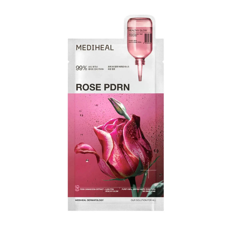 mediheal rose pdrn essential sheet mask