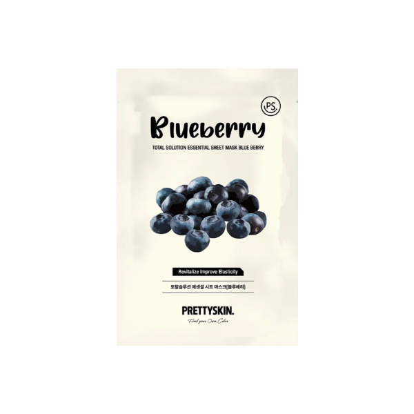 pretty skin blueberry sheet mask