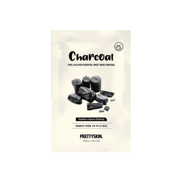 pretty skin charcoal sheet mask