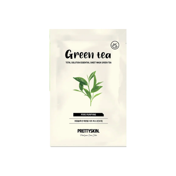 prettyskin green tea sheet mask