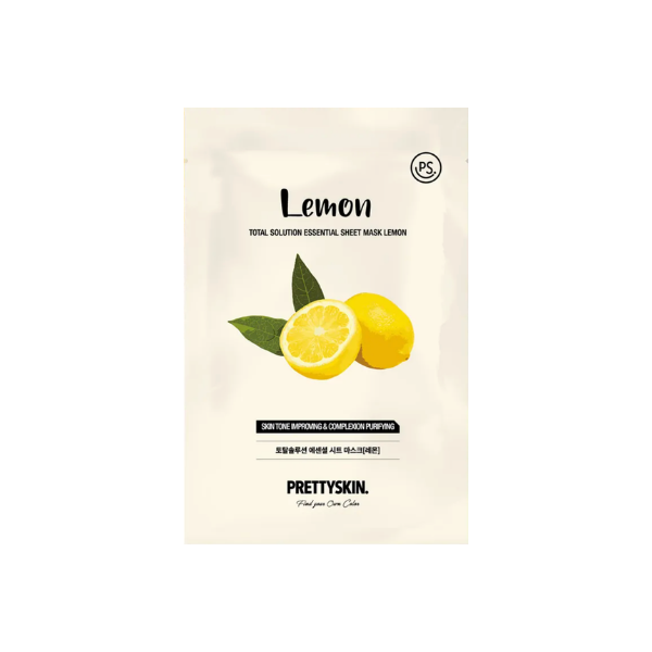 prettyskin lemon sheet mask