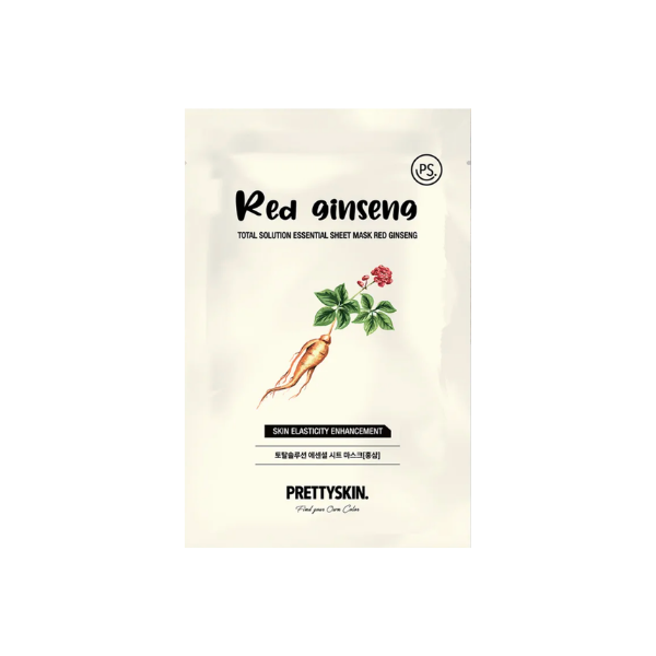 prettyskin red ginseng sheet mask