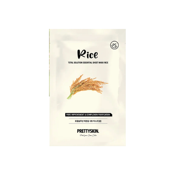 prettyskin rice sheet mask
